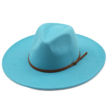 Sterling Chapman™ Wide Brim Felt Fedora With Belt Strap