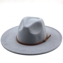 Sterling Chapman™ Wide Brim Felt Fedora With Belt Strap