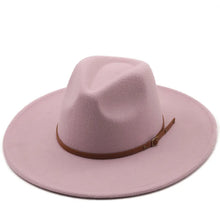 Sterling Chapman™ Wide Brim Felt Fedora With Belt Strap