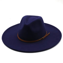 Sterling Chapman™ Wide Brim Felt Fedora With Belt Strap