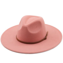 Sterling Chapman™ Wide Brim Felt Fedora With Belt Strap