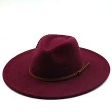 Sterling Chapman™ Wide Brim Felt Fedora With Belt Strap