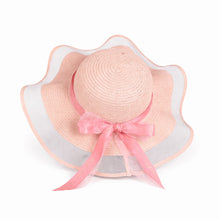 Sterling Straw Hat with Poppy Ribbon™ Wide Brim Woven Bow Detail