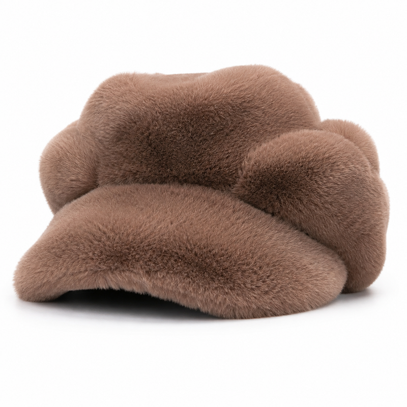 Sterling™ Lumi Octave Winter Beret Plush Wool Octagonal Crown