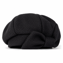 Sterling Autumn Bow Beret Everyday Cotton Octagonal Hat™ With Bow Detail