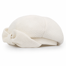 Sterling Autumn Bow Beret Everyday Cotton Octagonal Hat™ With Bow Detail