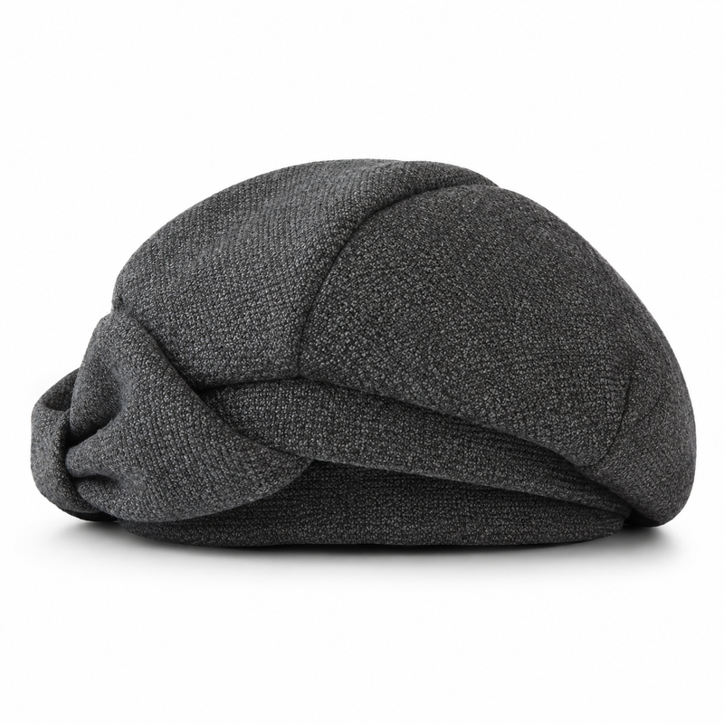 Sterling Autumn Bow Beret Everyday Cotton Octagonal Hat™ With Bow Detail