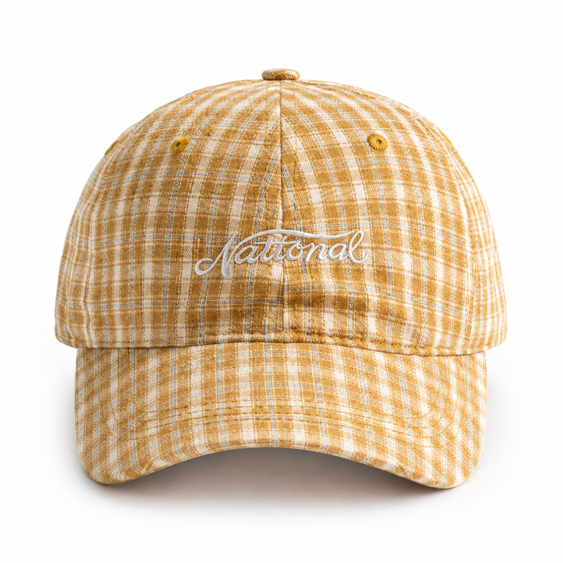 Sterling Adjustable Baseball Cap™ In Plaid With Embroidered Detail