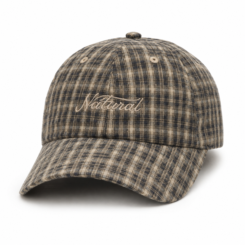Sterling Adjustable Baseball Cap™ In Plaid With Embroidered Detail
