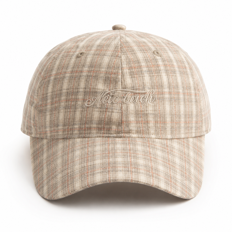 Sterling Adjustable Baseball Cap™ In Plaid With Embroidered Detail