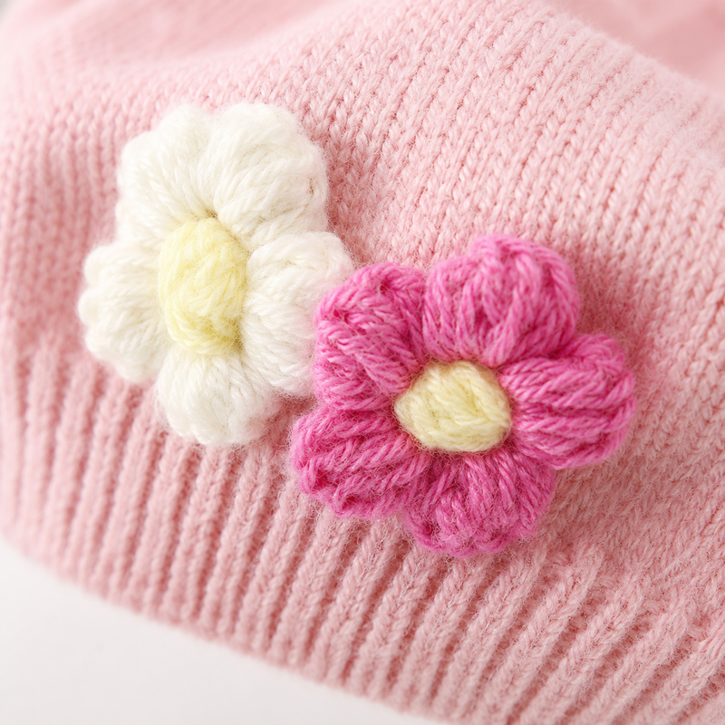 Sterling Petalyn Toddler Beret™ Polyester Knit Flower Accent
