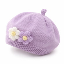 Sterling Petalyn Toddler Beret™ Polyester Knit Flower Accent