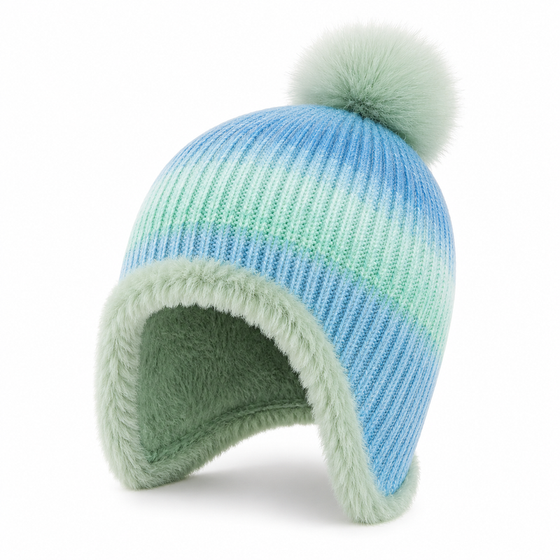 Sterling Liora Kids Earflap Beanie™ with Fleece Lining