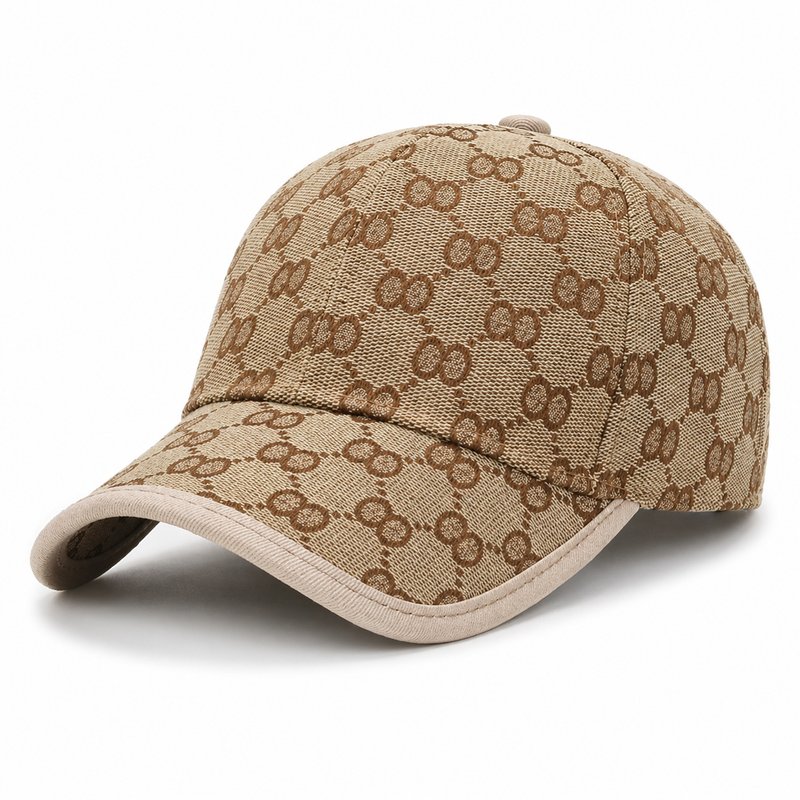 Sterling Noir Grid™ Signature Cap Curved Fabric Pattern Weave