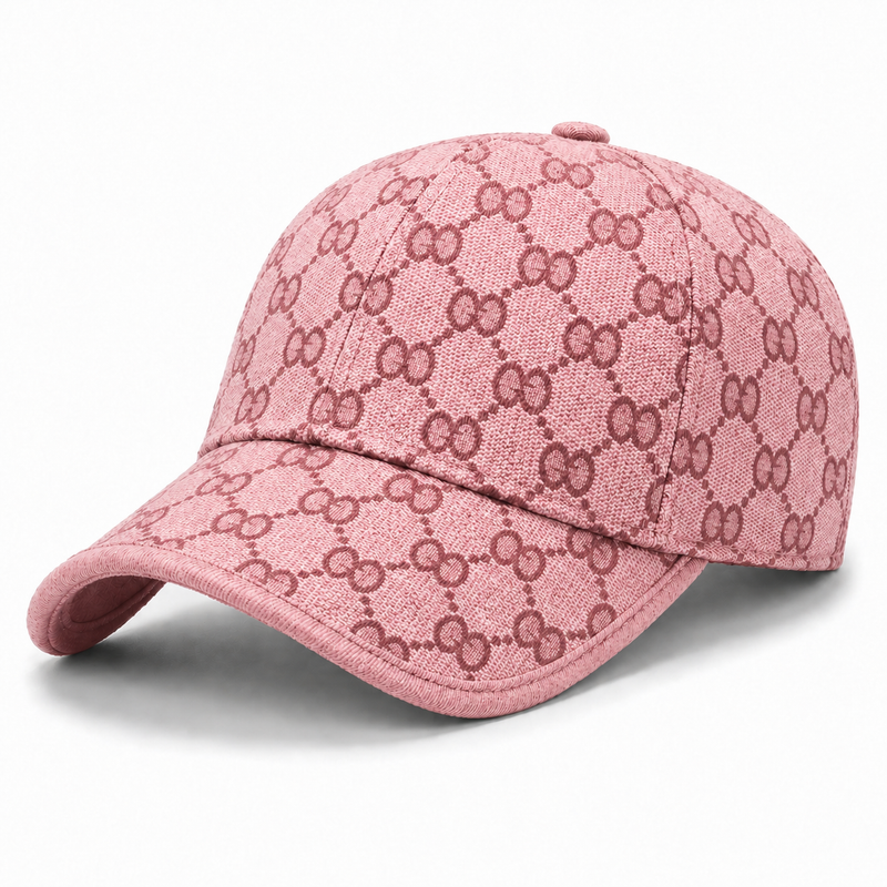 Sterling Noir Grid™ Signature Cap Curved Fabric Pattern Weave