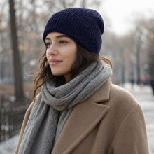 Sterling Classic Knit™ Wool Beanie Ribbed Fold Cuff