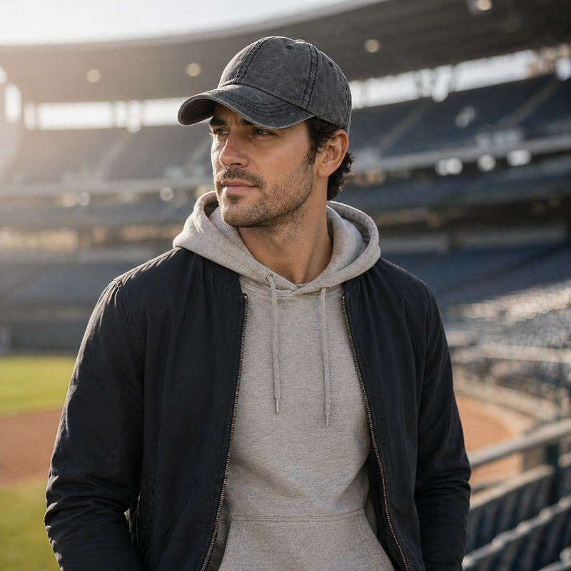 Sterling Vintage Washed™ Cotton Baseball Cap Plain Adjustable Dad Cap