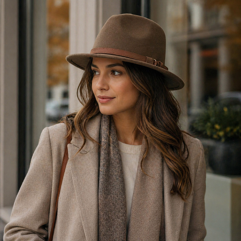 Sterling Cashmere Fedora™ Hat Classic Shape Cashmere Blend Soft Finish