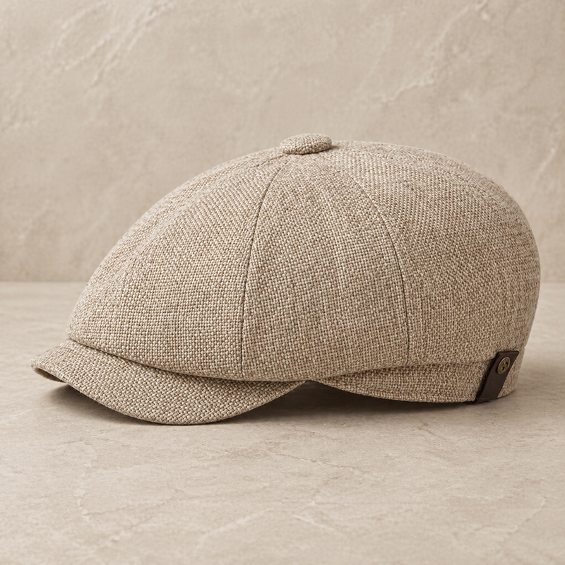 Sterling Linen Style™ Cheesecutter Flat Acrylic Short Brim Cap