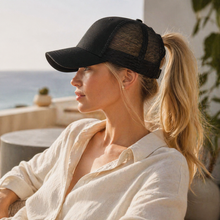 Sterling Ponytail Snapback™ Baseball Cap Cotton Open Back