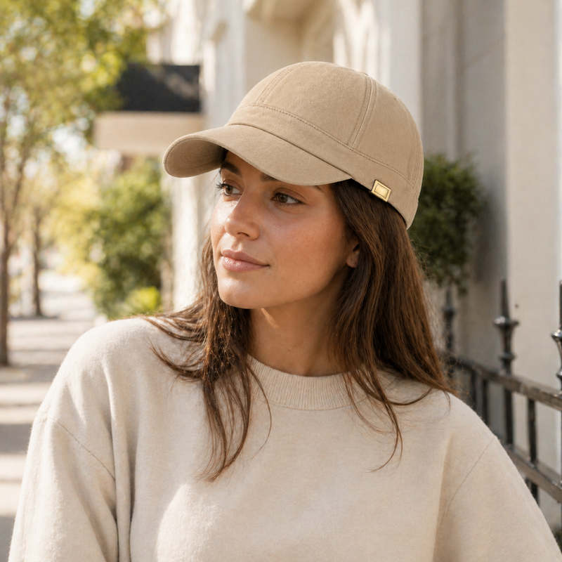 Sterling Vintage Short™ Brim Cotton Dad Cap Soft Curved Brim
