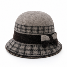 Sterling Dome Bow Bucket Cap™ Winter Cloche Hat Bow Accent
