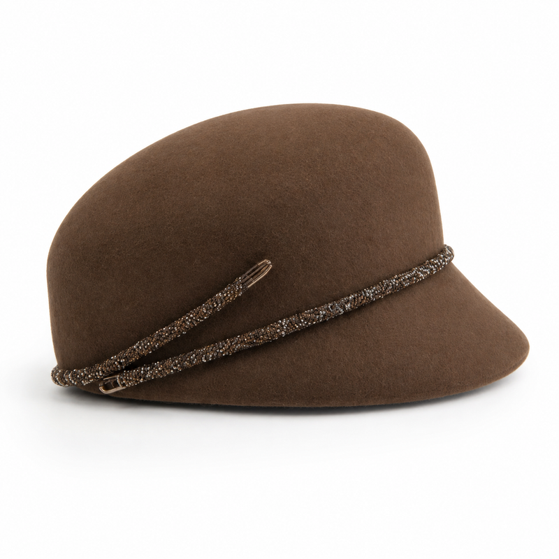 Sterling Premium Australian Wool Felt Derby Hat™ Rhinestone Trim