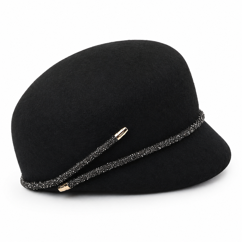 Sterling Premium Australian Wool Felt Derby Hat™ Rhinestone Trim