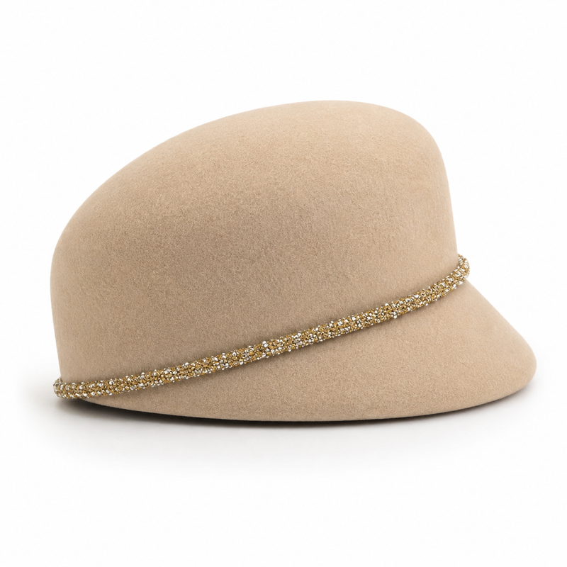 Sterling Premium Australian Wool Felt Derby Hat™ Rhinestone Trim
