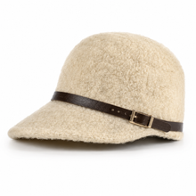 Sterling Woolen Equestrian Hat™ Short Brim Peaked Cap Buckle Detail