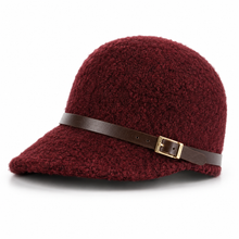 Sterling Woolen Equestrian Hat™ Short Brim Peaked Cap Buckle Detail