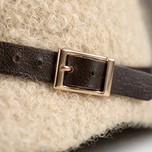 Sterling Woolen Equestrian Hat™ Short Brim Peaked Cap Buckle Detail