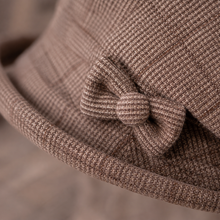 Sterling Bow Brim Beret Warm Polyester Newsboy Cap™ With Side Bow