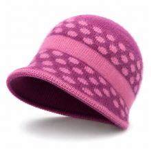 Sterling Butterfly Knot Fleece Lined Cable Knit Brim Cap™