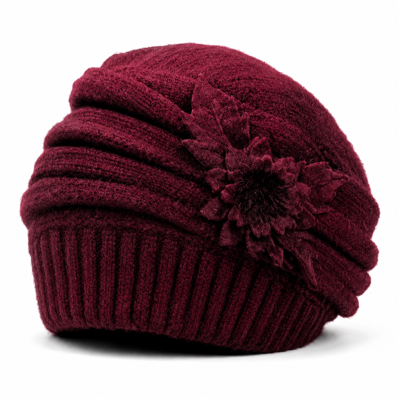 Sterling Serena Winter Beret™ Rabbit Hair Wool Plush Ear Coverage