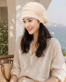 Sterling Serena Winter Beret™ Rabbit Hair Wool Plush Ear Coverage