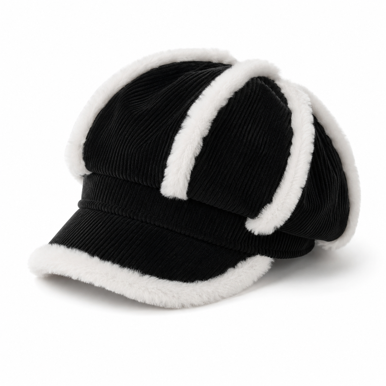 Sterling Vintage Warm Beret Cap™ Windproof Polyester Octagonal Newsboy Cap