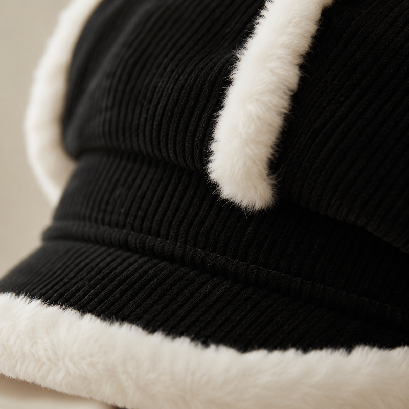 Sterling Vintage Warm Beret Cap™ Windproof Polyester Octagonal Newsboy Cap