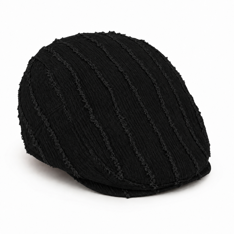 Sterling Fabric Beret Cap™ Painter Style Textured Short Brim