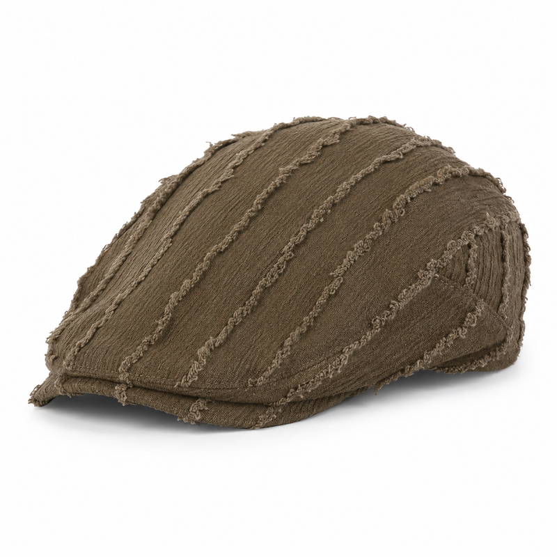 Sterling Fabric Beret Cap™ Painter Style Textured Short Brim