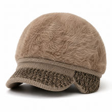 Sterling™ Fleece Lined Beret Warm Ear Cover Travel Hat With Soft Brim