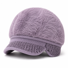 Sterling™ Fleece Lined Beret Warm Ear Cover Travel Hat With Soft Brim