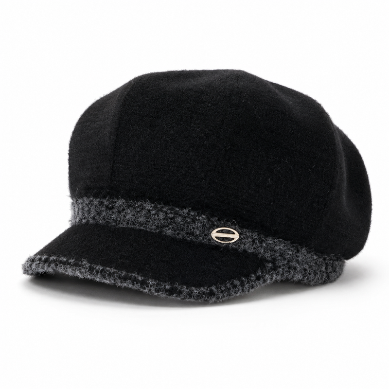 Sterling  Faux Fur Beret Winter Newsboy Cap™ Soft Brim
