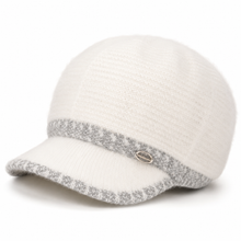 Sterling  Faux Fur Beret Winter Newsboy Cap™ Soft Brim