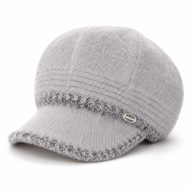 Sterling  Faux Fur Beret Winter Newsboy Cap™ Soft Brim