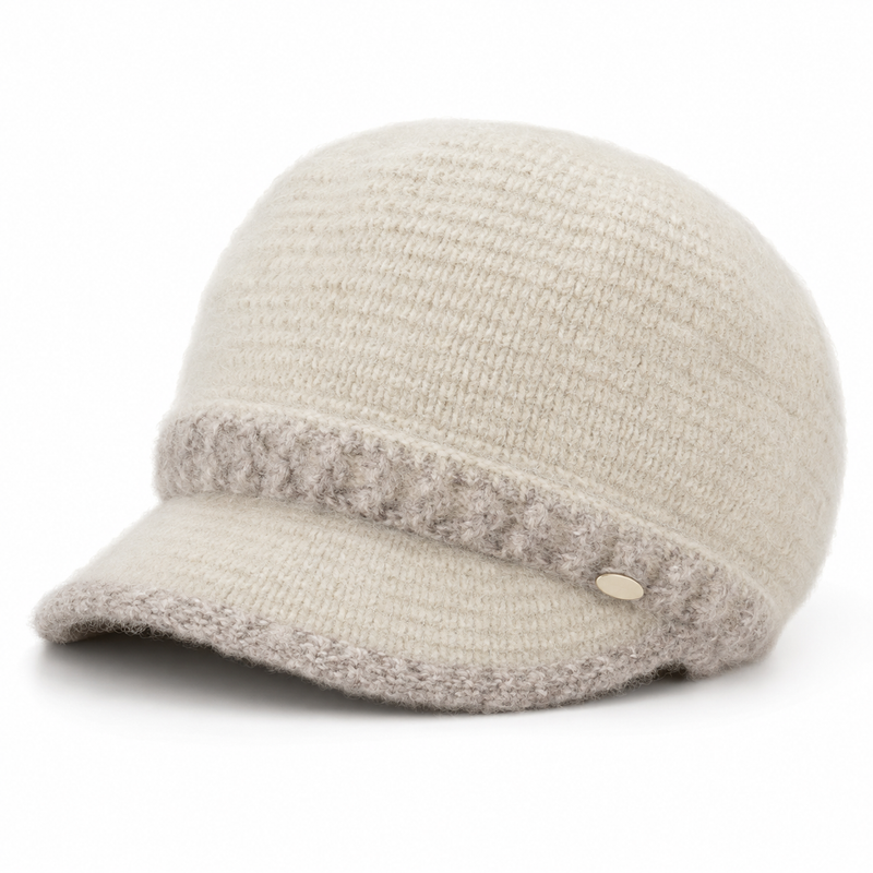 Sterling  Faux Fur Beret Winter Newsboy Cap™ Soft Brim