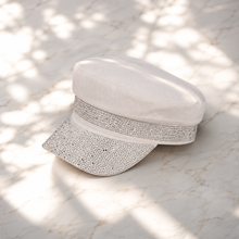 Sterling Rhinestone Flat Top Cap™ One Size Embellished Sun Hat