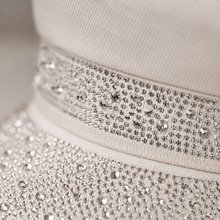 Sterling Rhinestone Flat Top Cap™ One Size Embellished Sun Hat