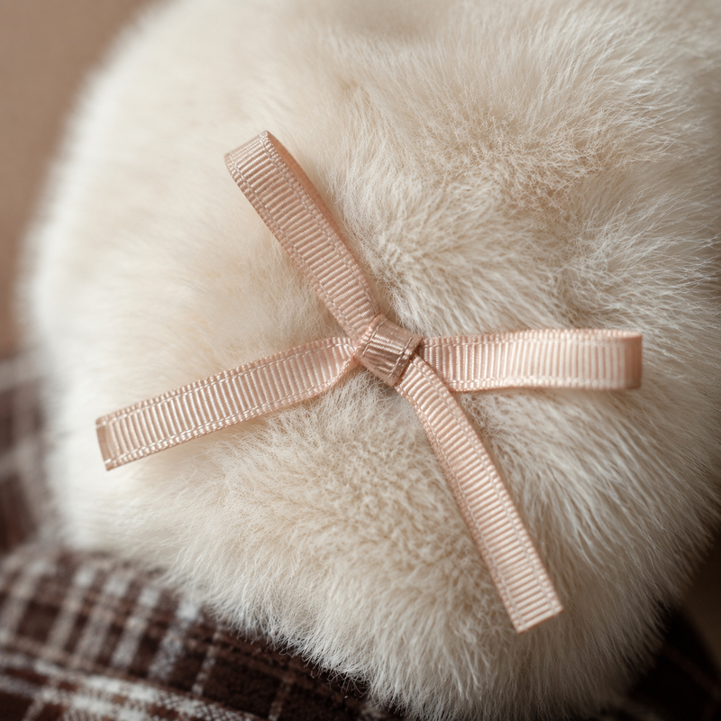 Sterling Octagonal Plaid Beret Cap™ With Plush Ear Detail