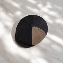 Sterling Patchwork Beret Polyester Flat Cap™ With Paneled Newsboy Crown